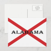 Carte Postale Alabama Drapeau et bannière pc arc4 (Devant / Derrière)