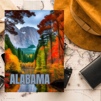 Carte Postale Alabama, Etat, USA, Vintage, Nature, Automne,