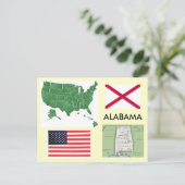Carte Postale Alabama, États-Unis (Debout devant)
