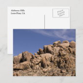 Carte Postale Alabama Hills - Lone Pine, Californie (Devant / Derrière)