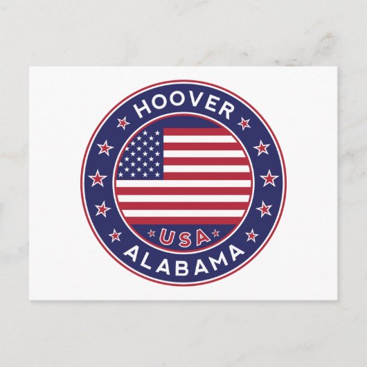 Carte Postale Alabama, Hoover (Devant)