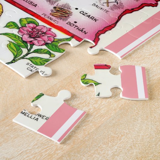 Carte postale Alabama Jigsaw Puzzle (Côté)