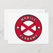 Carte Postale Alabama mobile (Devant / Derrière)