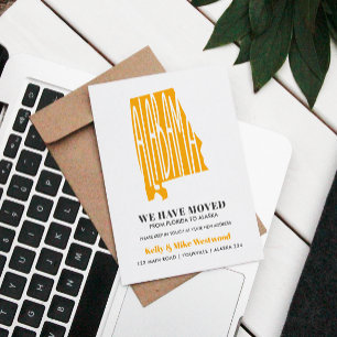 Carte Postale ALABAMA Nous avons déménagé Nouvelle adresse Nouve