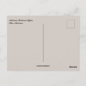 Carte Postale Alabama Railroad Office in Elba Alabama (Dos)