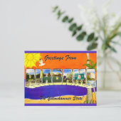 Carte Postale Alabama Retro Greeting (Debout devant)