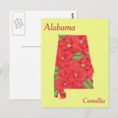 Carte Postale Alabama State Flower Plan de collage (Devant / Derrière)