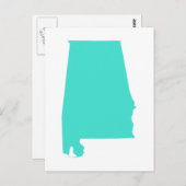 Carte Postale Alabama Turquoise (Devant / Derrière)