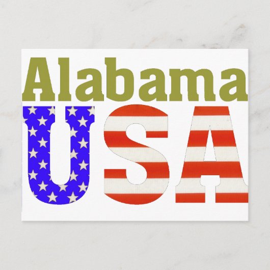 Carte Postale Alabama USA ! (Devant)