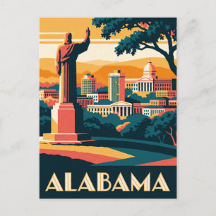 Carte Postale Alabama USA Histoire du Sud et voyage côtier 🧭