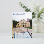 Carte postale Alamo, San Antonio (Debout devant)