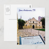 Carte postale Alamo, San Antonio (Devant / Derrière)