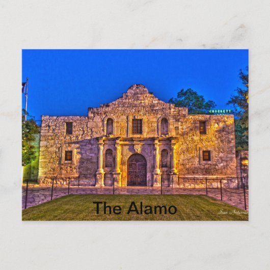 Carte Postale Alamo - San Antonio, Tx (Devant)