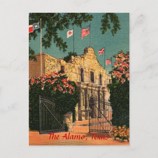 Carte postale Alamo Vintage Texas (Devant)