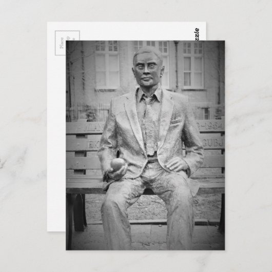 Carte Postale Alan Turing, OBE. Le Père de l'informatique modern (Devant / Derrière)
