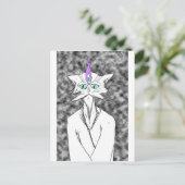 Carte Postale Alan Watts Chat (Debout devant)