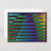 Carte Postale alanart numérique moderne d'absract de treilles (Devant / Derrière)