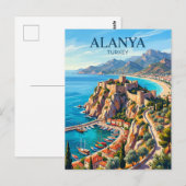 Carte Postale Alanya Turquie (Devant / Derrière)