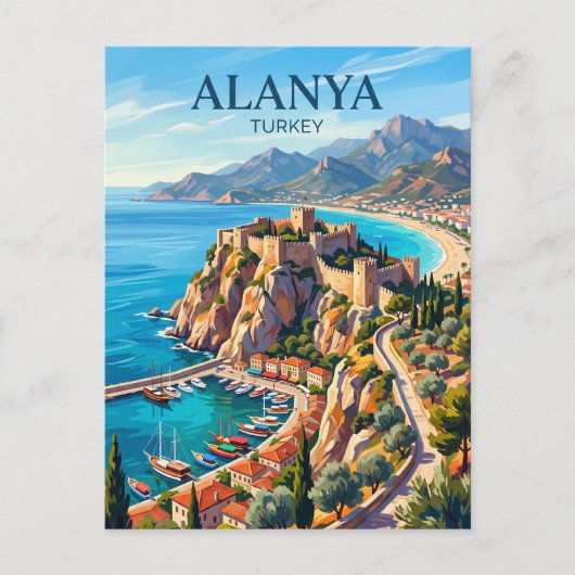 Carte Postale Alanya Turquie (Devant)