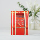 Carte Postale alarme incendie (Debout devant)