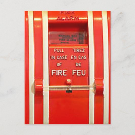 Carte Postale alarme incendie (Devant)