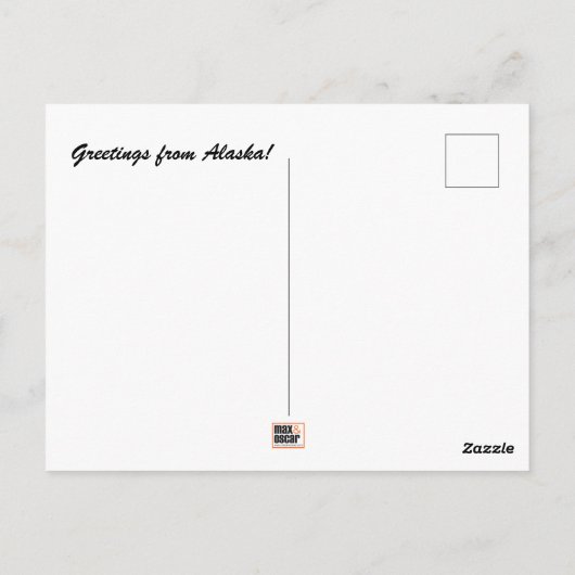 Carte postale Alaska (Dos)