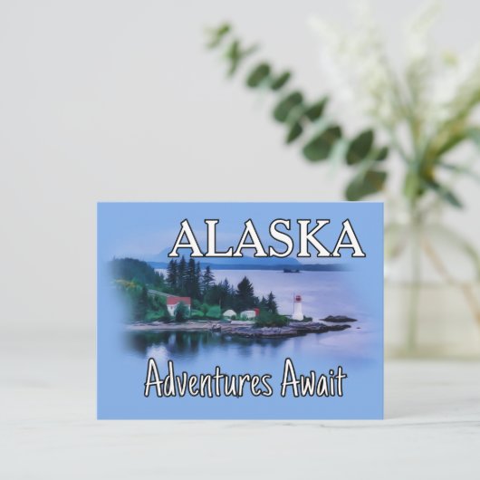 Carte Postale Alaska Adventure Await (Debout devant)