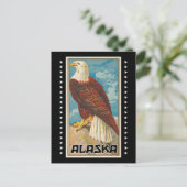 Carte Postale Alaska - Aigle Vintage (Debout devant)
