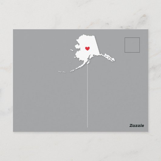Carte postale ALASKA Faire-part mobile (Dos)