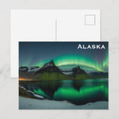 Carte Postale Alaska Northern Lights Photo Voyage (Devant / Derrière)