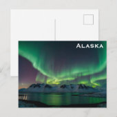 Carte Postale Alaska Northern Lights Photo Voyage (Devant / Derrière)