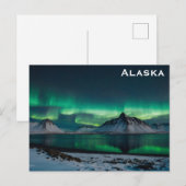 Carte Postale Alaska Northern Lights Photo Voyage (Devant / Derrière)