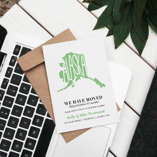 Carte Postale ALASKA Nous avons déménagé Nouvelle adresse Nouvea