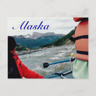 Carte Postale Alaska - rafting en eau blanche