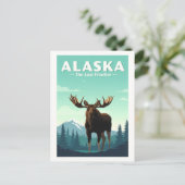 Carte Postale Alaska vintage (Debout devant)
