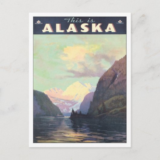 Carte Postale Alaska vintage (Devant)