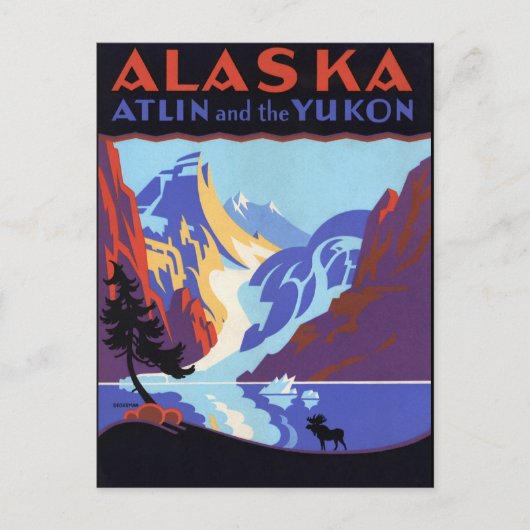 Carte Postale Alaska vintage (Devant)