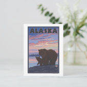 Carte Postale AlaskaBear et Cub (Debout devant)