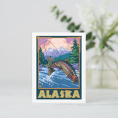 Carte Postale AlaskaFlly Fishing Scène (Debout devant)