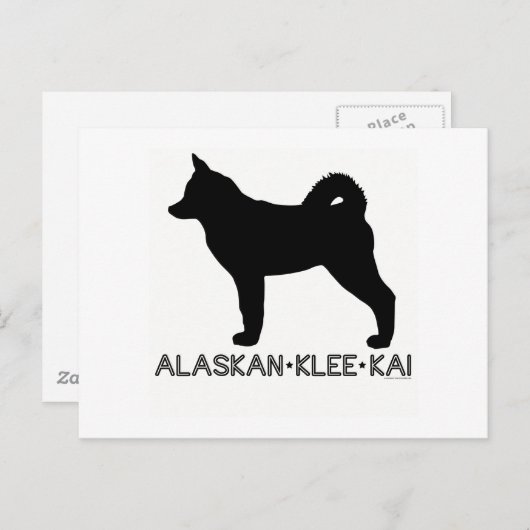 Carte postale Alaskan Klee Kai (Devant / Derrière)