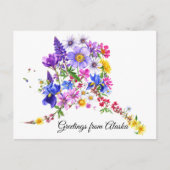 Carte Postale Alaskan Wildflowers Greeting Card (Devant)