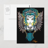 Carte postale "Alaura" gothique Guardian Angel (Devant / Derrière)