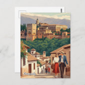 Carte Postale Albaicin Grenade Espagne Voyage (Devant / Derrière)