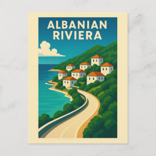 Carte Postale Albanie vintage Albanie Riviera Voyage