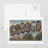 Carte Postale Albany, Géorgie - Scènes de grandes lettres (Devant / Derrière)