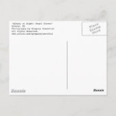 Carte Postale albany la nuit : rue perle (Dos)