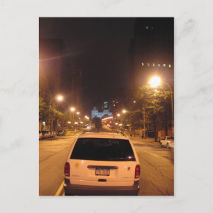 Carte Postale albany la nuit : state street hill