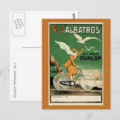 Carte Postale Albatros Cycles vintages (Devant / Derrière)