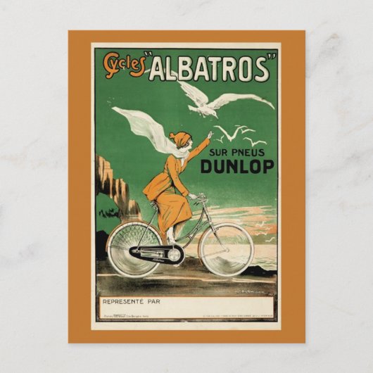 Carte Postale Albatros Cycles vintages (Devant)