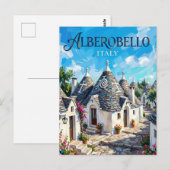 Carte Postale Alberobello Italie (Devant / Derrière)